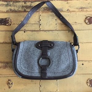 NWOT BANANA REPUBLIC LEATHER SHOUL BAG PURSE ITALY